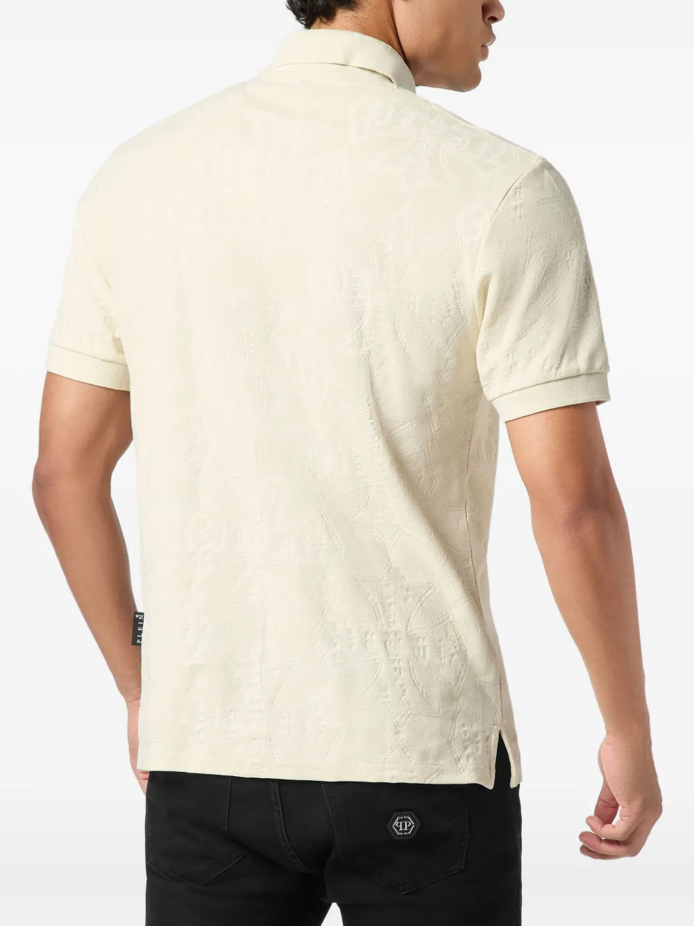 Philipp Plein Poloshirt met logopatch Beige