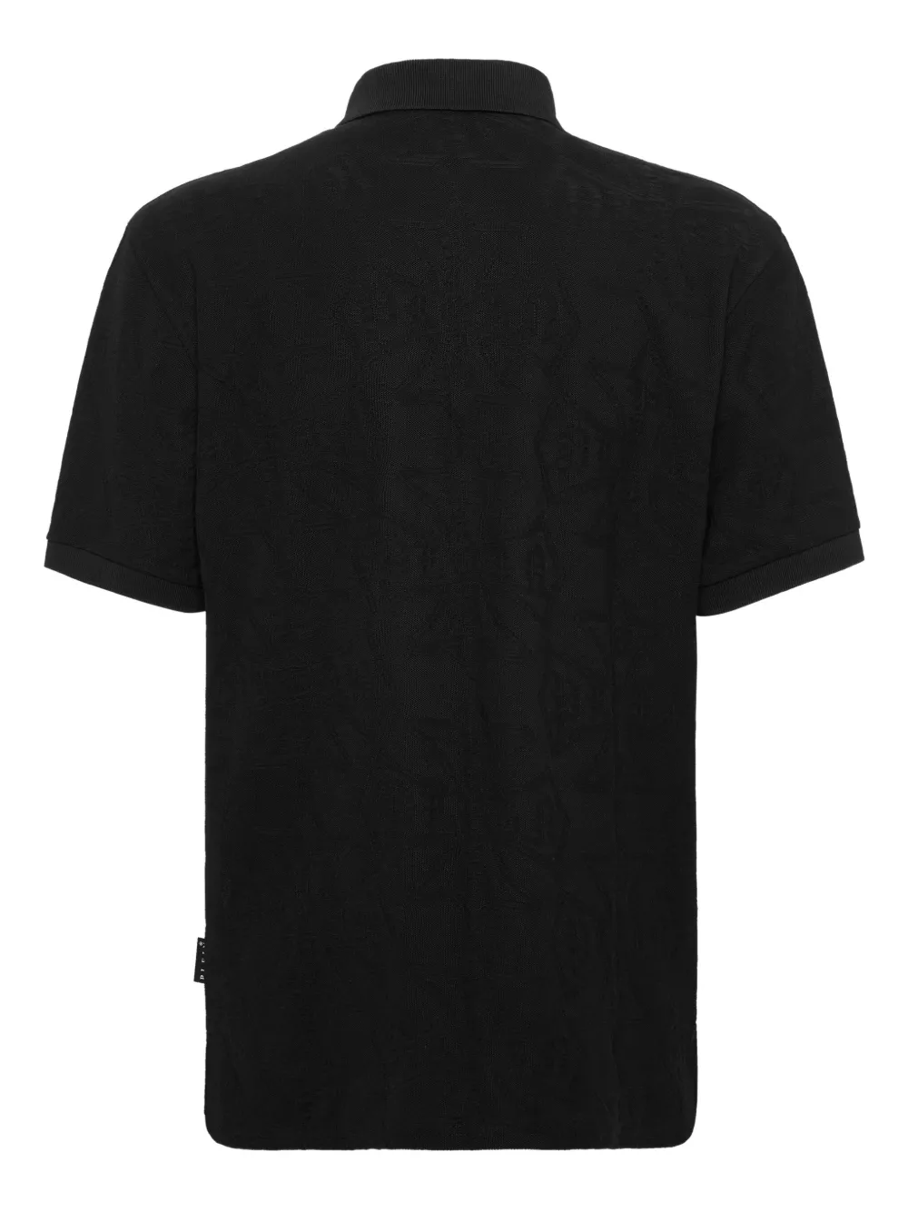 Philipp Plein Poloshirt met logopatch - Zwart
