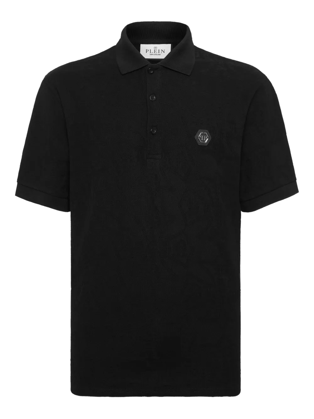 Philipp Plein polo à patch logo | noir | Image 1