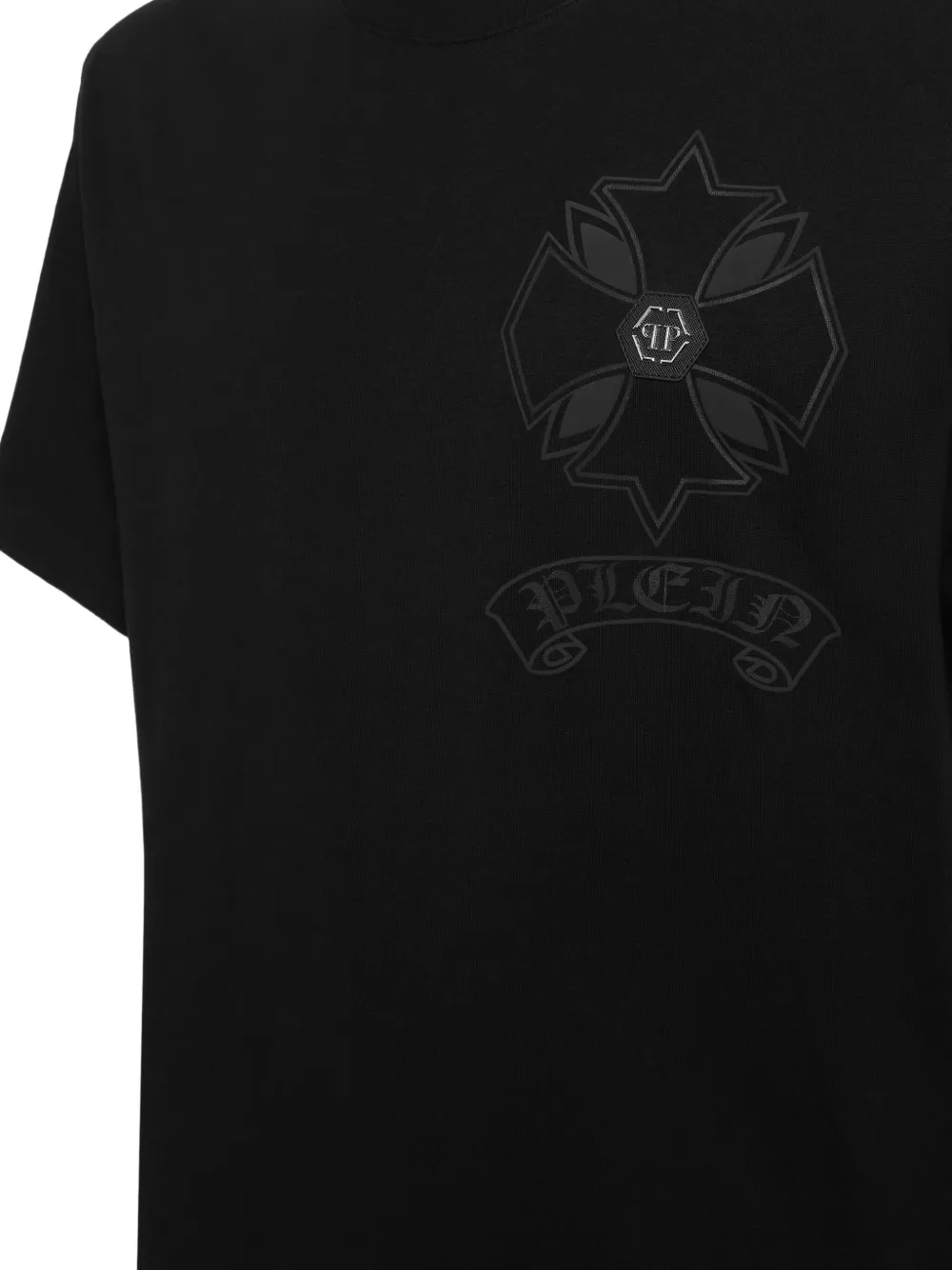 Philipp Plein T-shirt met grafische print met ronde hals Zwart