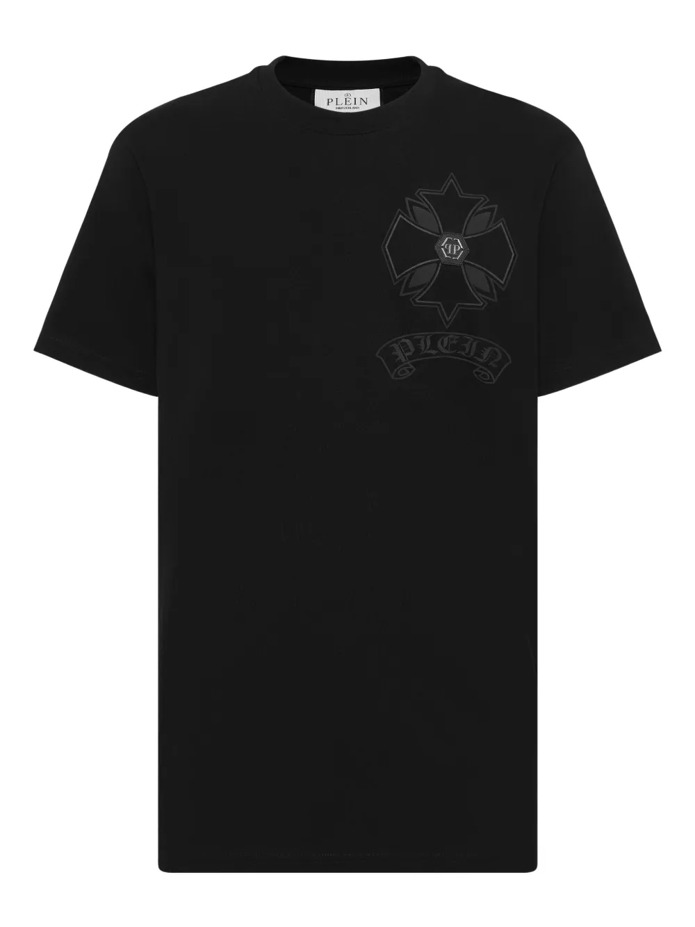 Philipp Plein T-shirt girocollo con stampa - Nero