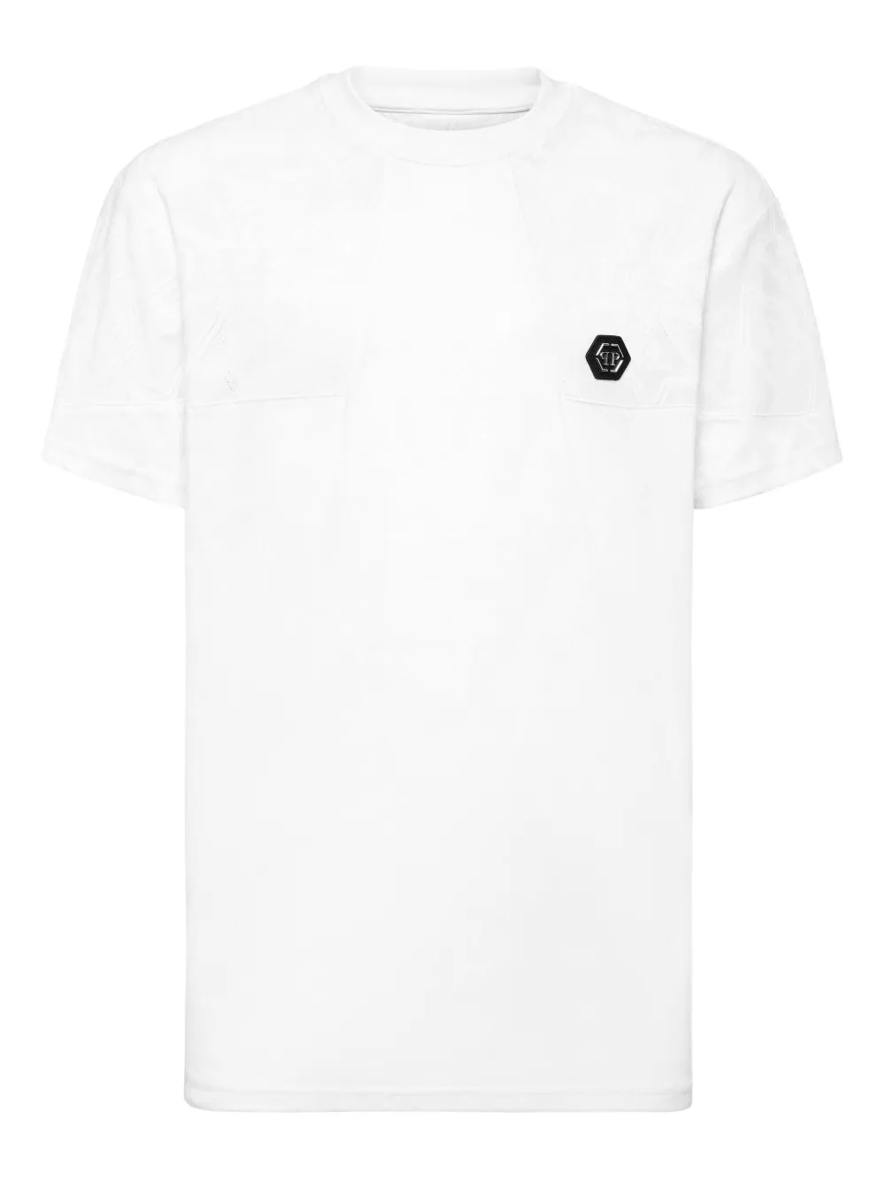 Philipp Plein playera con insignia en jacquard | blanco | Image 1