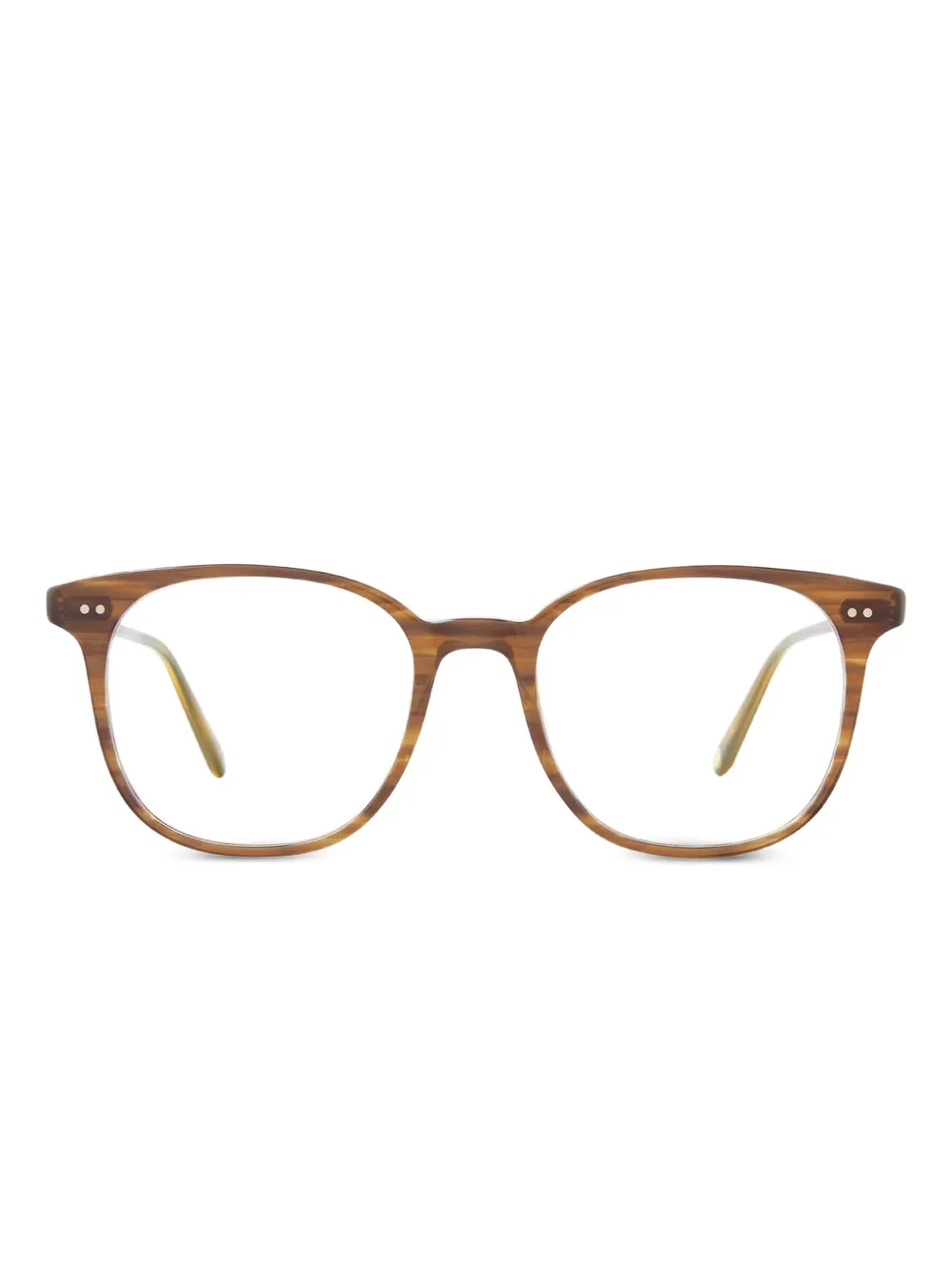Garrett Leight Carrol bril met rond montuur Bruin