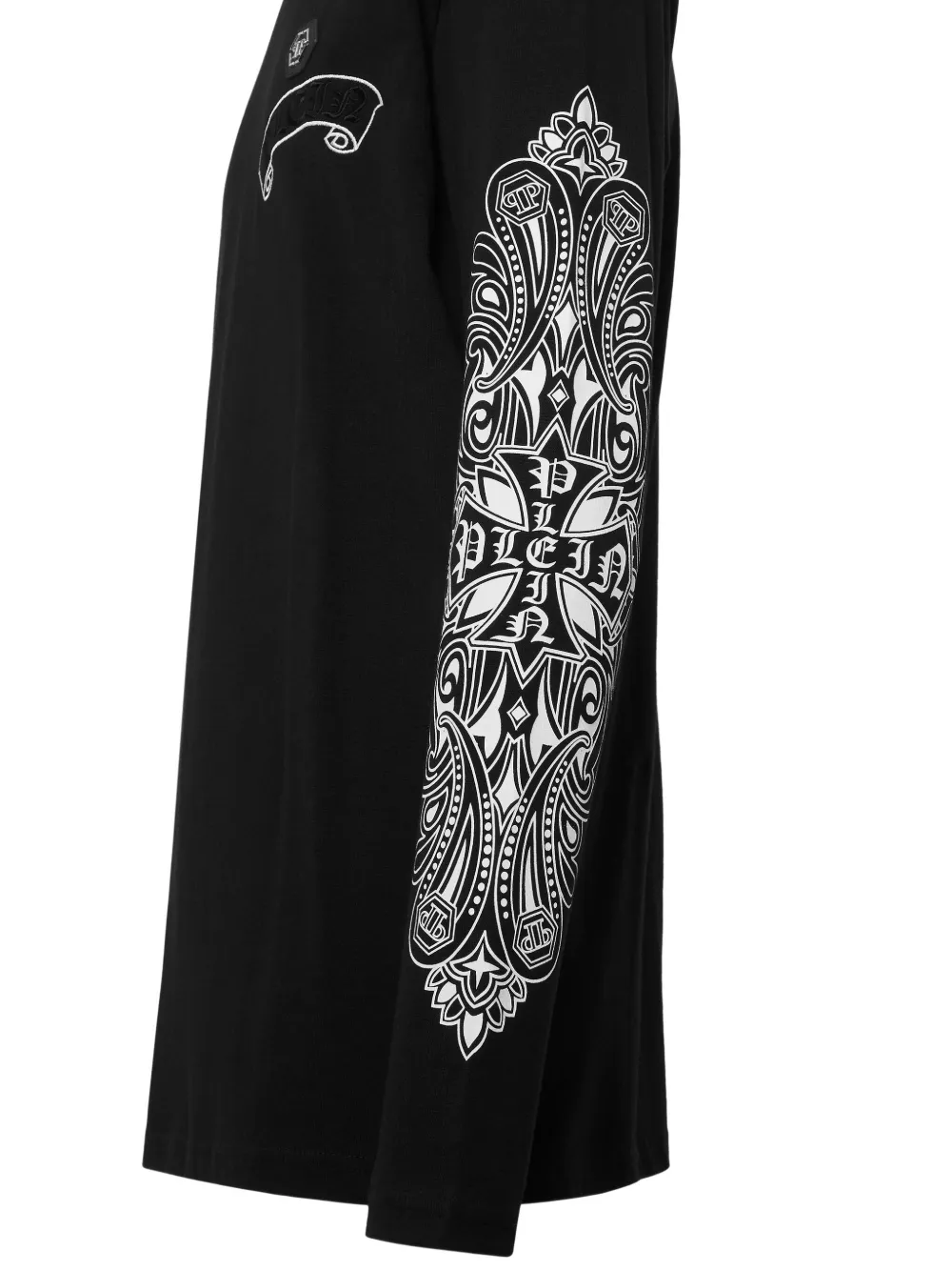 Philipp Plein Chrome Crest T-shirt Zwart