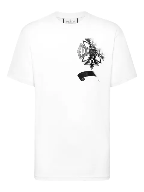 Philipp Plein playera Destroyed Crest