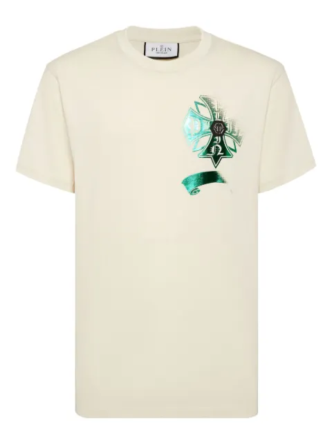 Philipp Plein crest-embellished round neck T-shirt