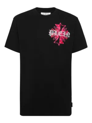 Alexander McQueen Camiseta De Algodão Com Estampa De Logo | Preto