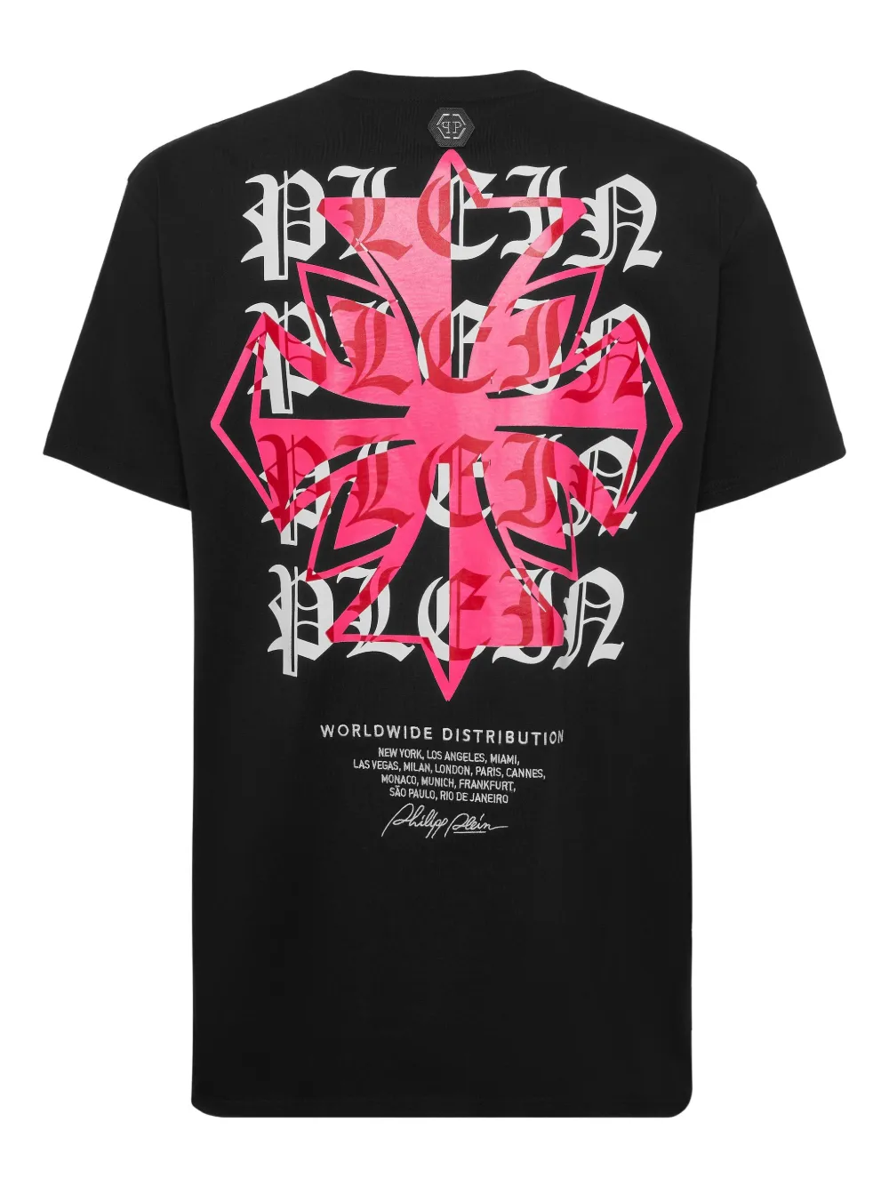 Philipp Plein T-shirt met grafische print - Zwart