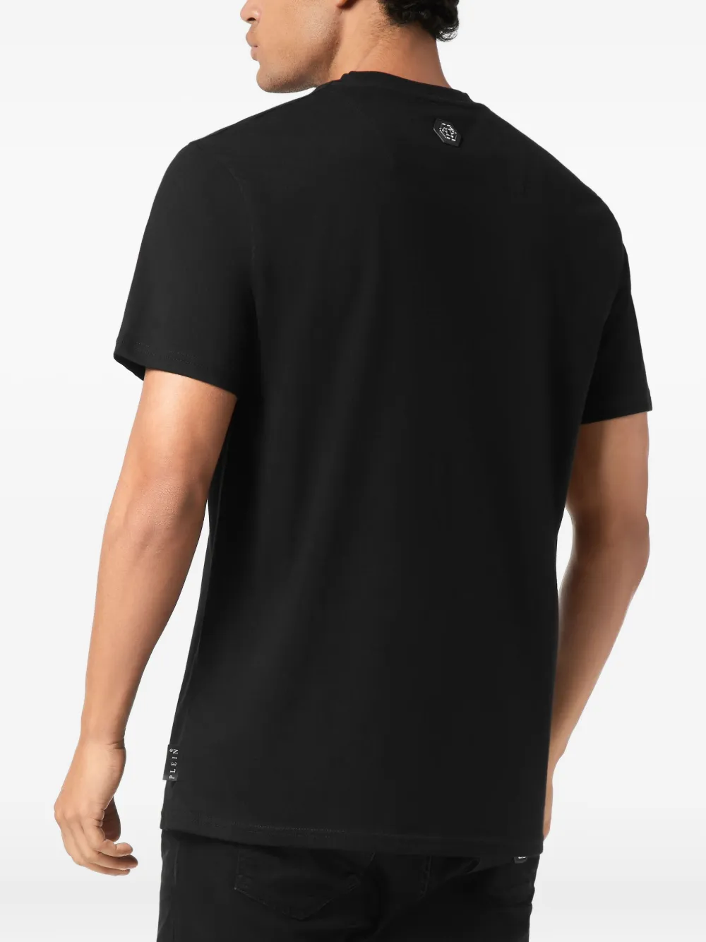 Philipp Plein T-shirt met ronde hals en wapenschildprint Zwart
