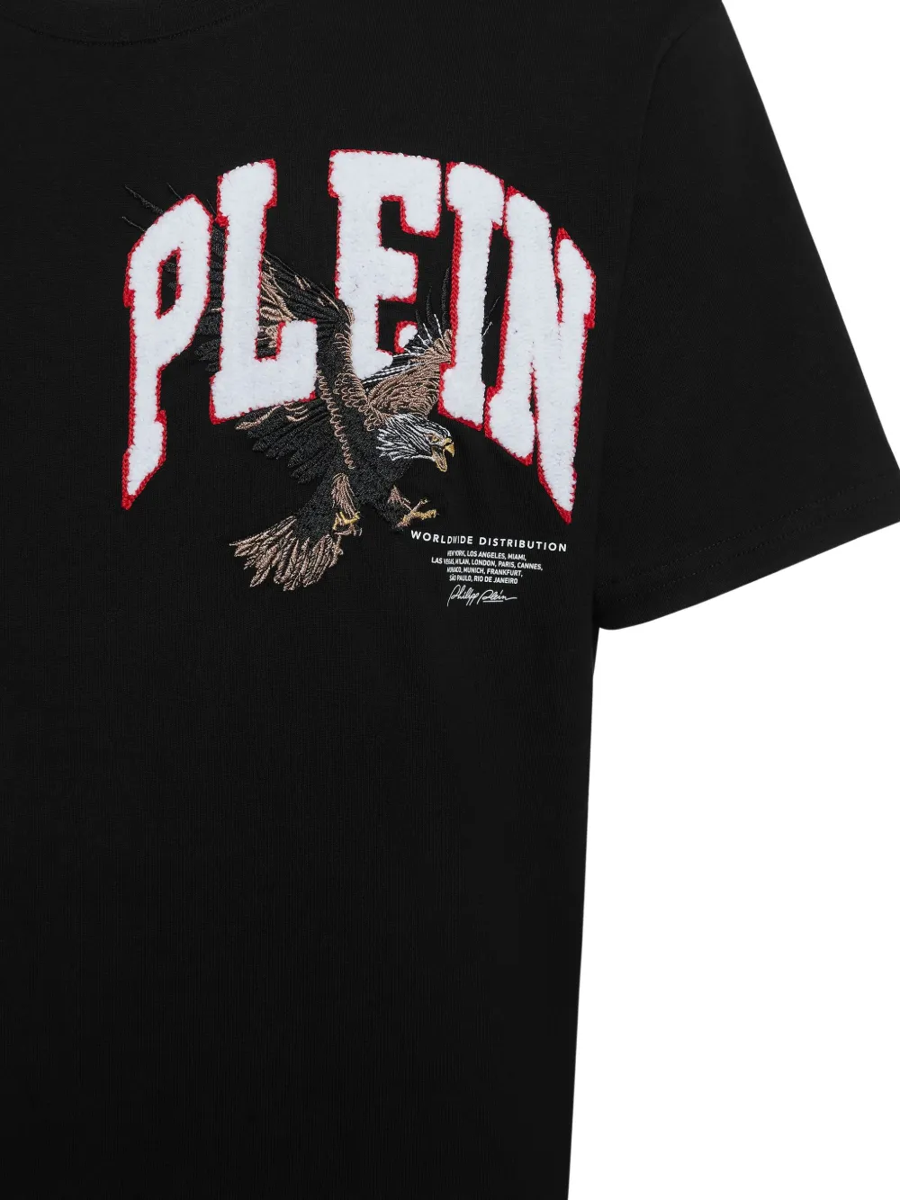 Philipp Plein Crystal Eagle Mini T-shirt Zwart