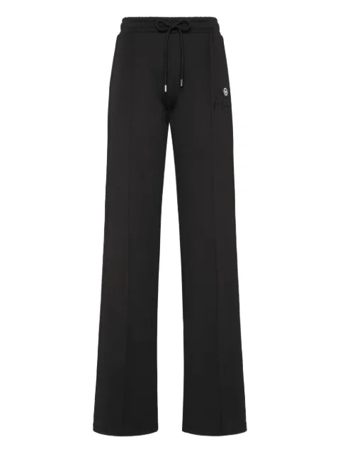 Philipp Plein pants con placa del logo y rayas laterales