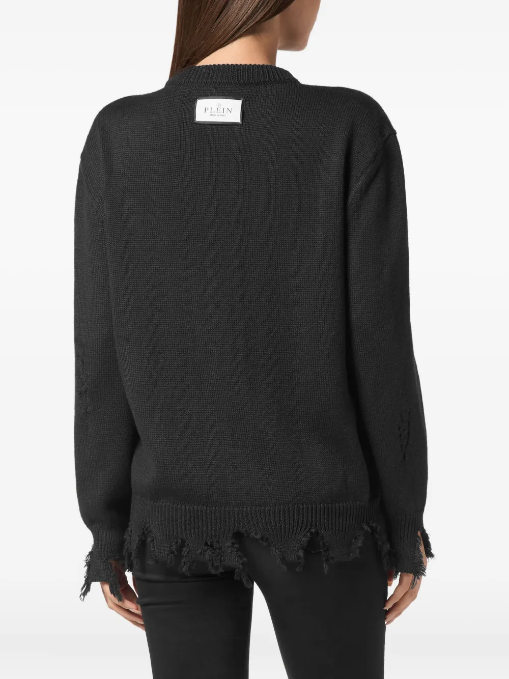 Philipp Plein Trui met hertenprint Zwart