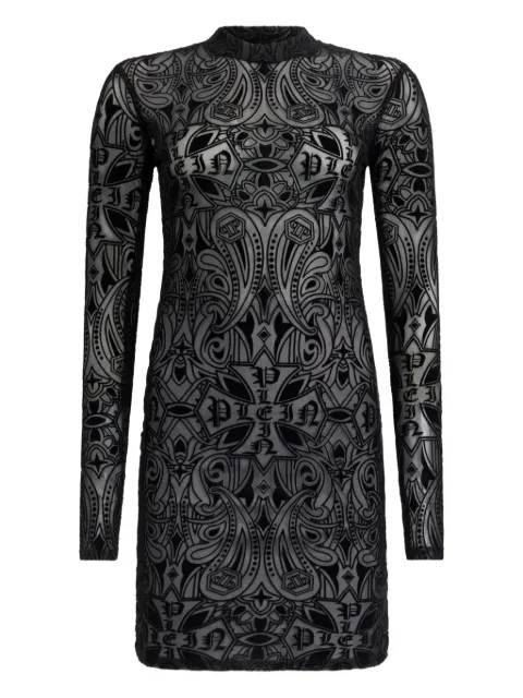 Philipp Plein long-sleeve mini dress