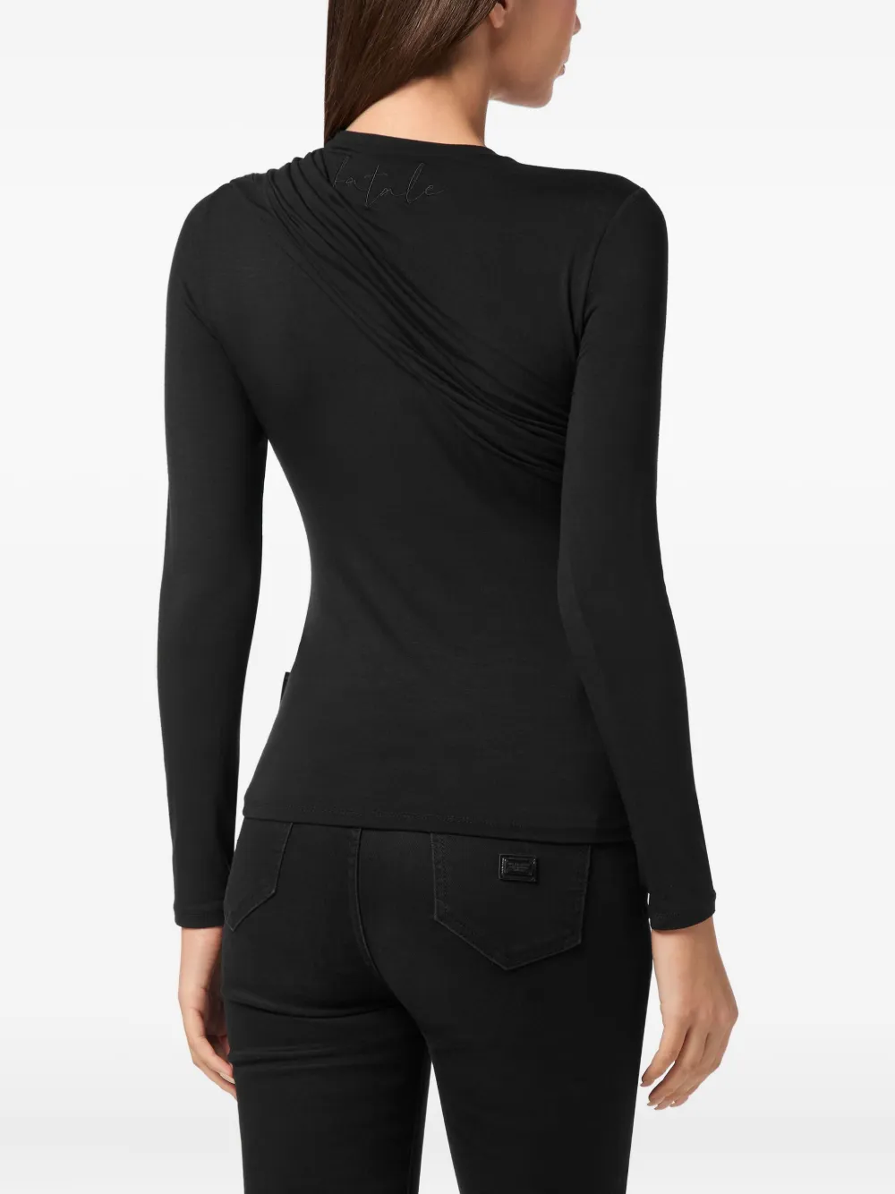 Philipp Plein Gedrapeerde trui Zwart