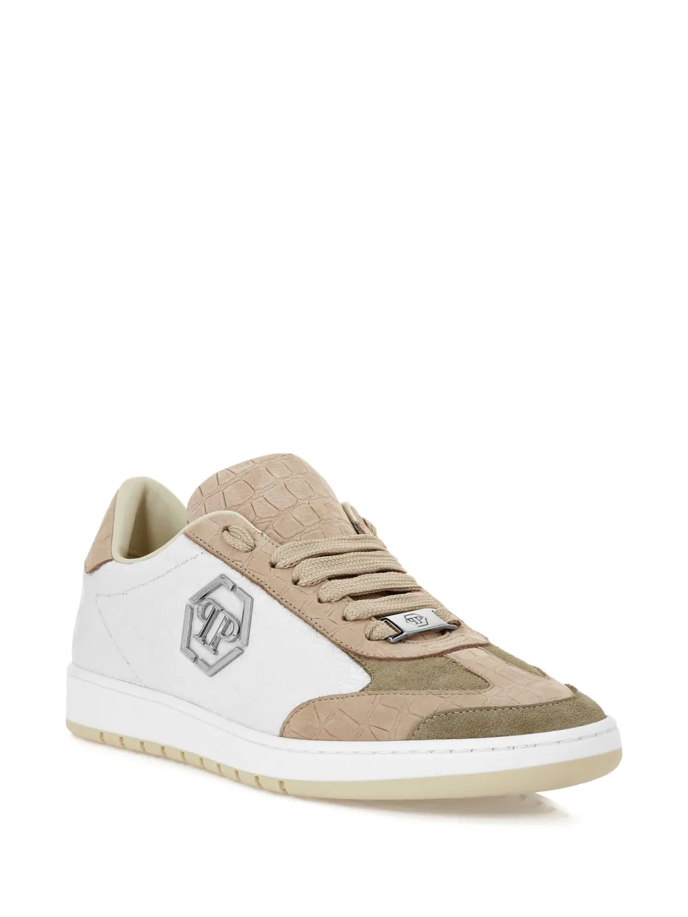 Philipp Plein Mixed Monogram crocodile-effect sneakers | Low-Tops | Image 2