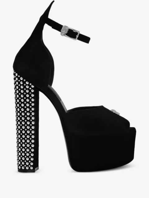 Philipp Plein high heel platform sandals studs and strass
