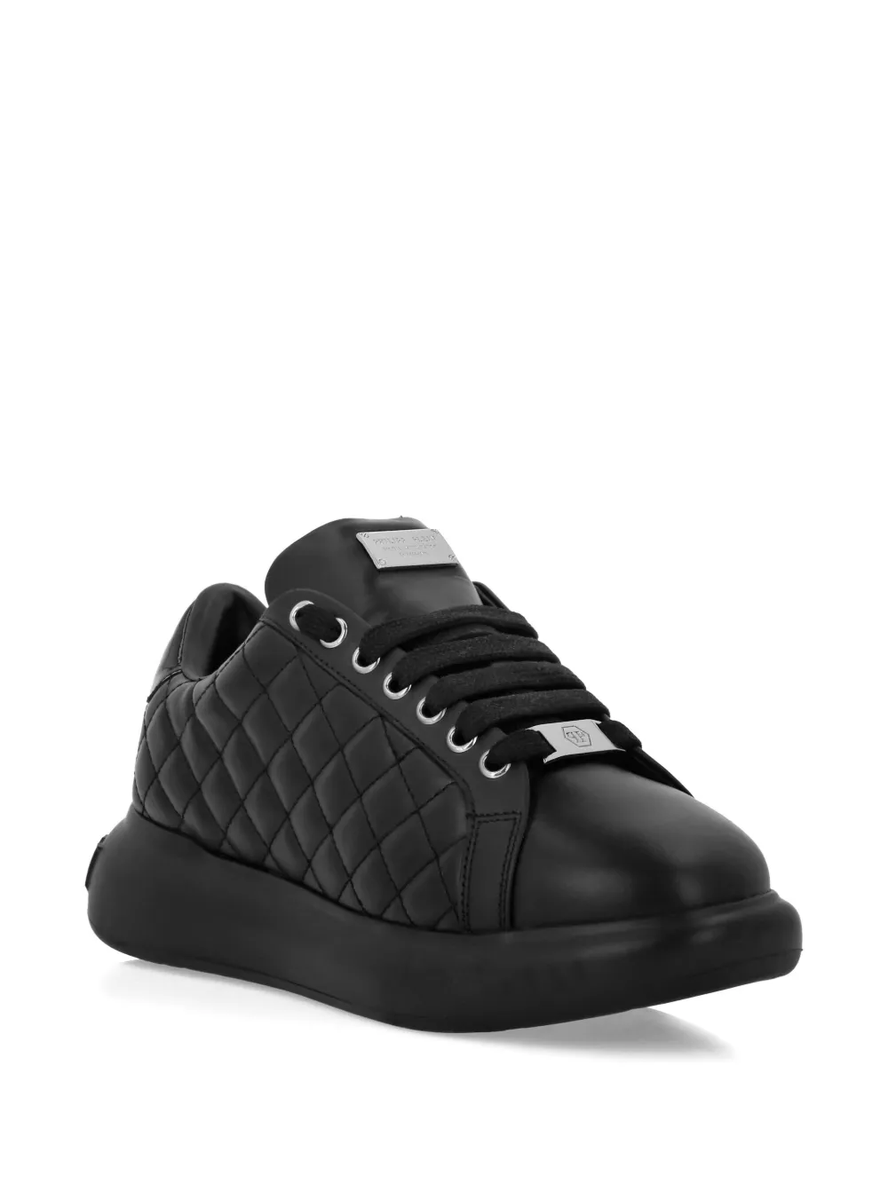 Philipp Plein Gewatteerde sneakers - Zwart