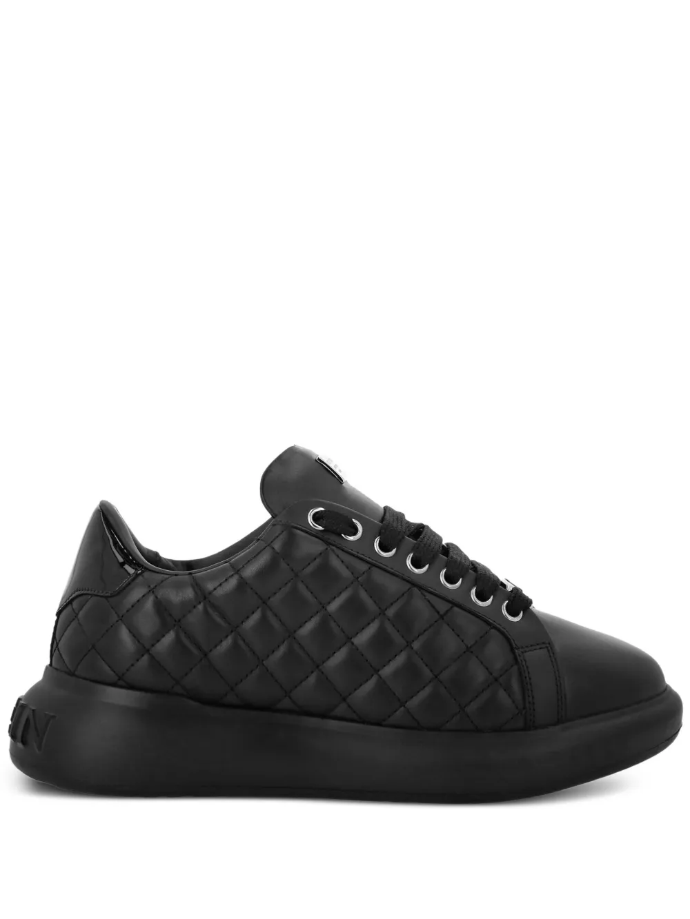 Philipp Plein quilted leather sneakers Black