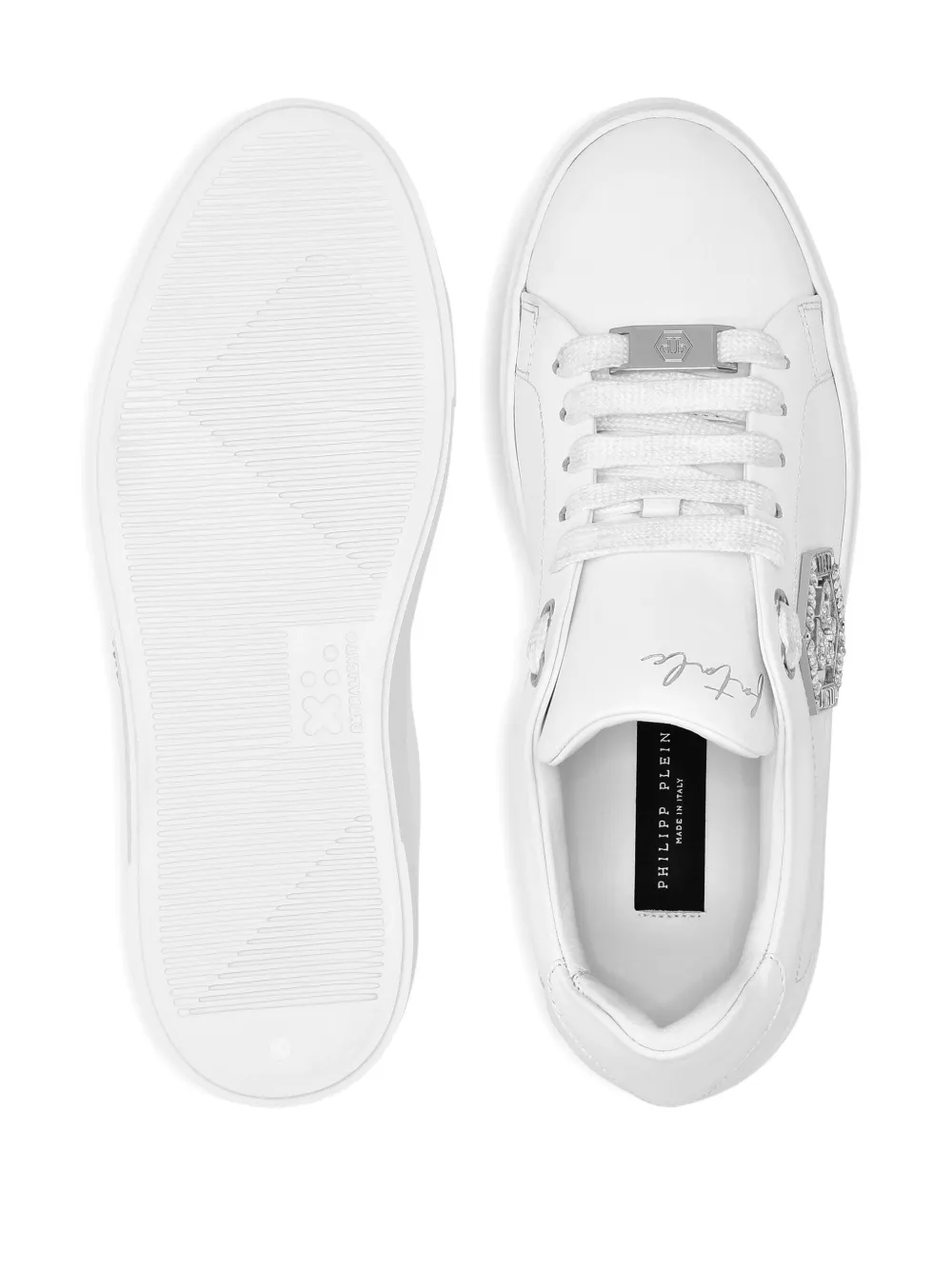 Philipp Plein crystal-embellished low-top sneakers White