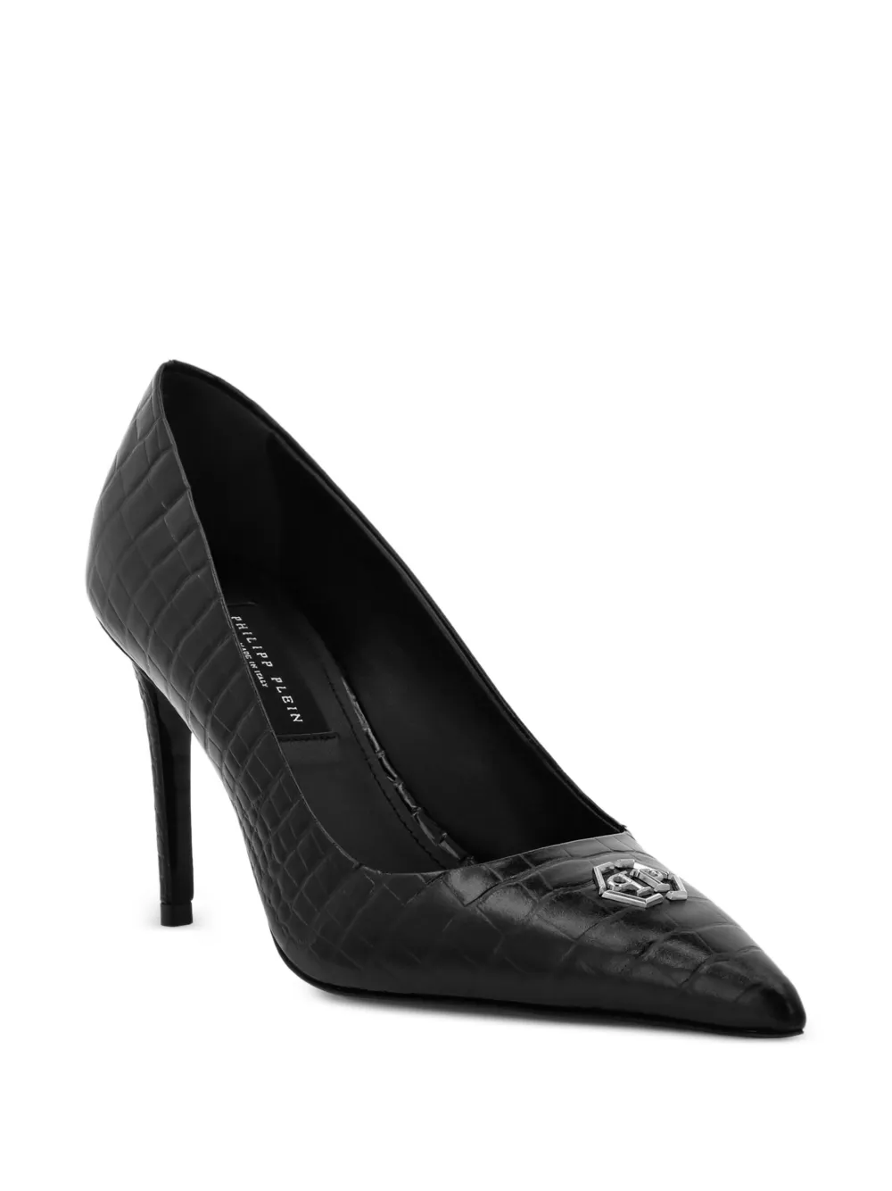Philipp Plein 90mm crocodile-embossed pumps | Heeled Pumps | Image 2