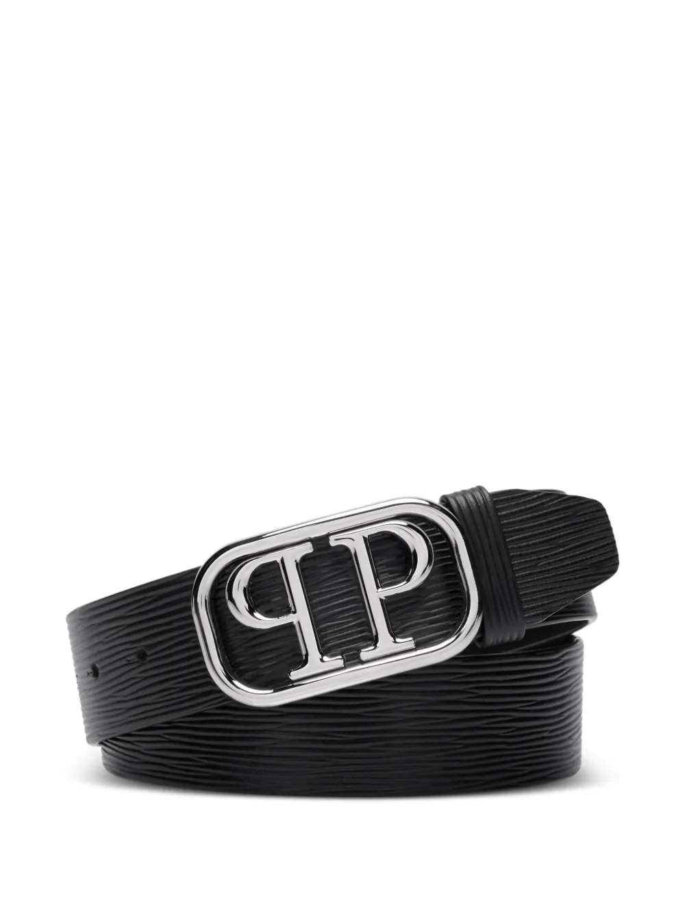 Philipp Plein logo-buckle belt - Nero