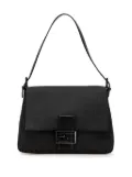 Fendi Pre-Owned 2000-2010 Zucchino Canvas Mamma Forever shoulder bag - Black