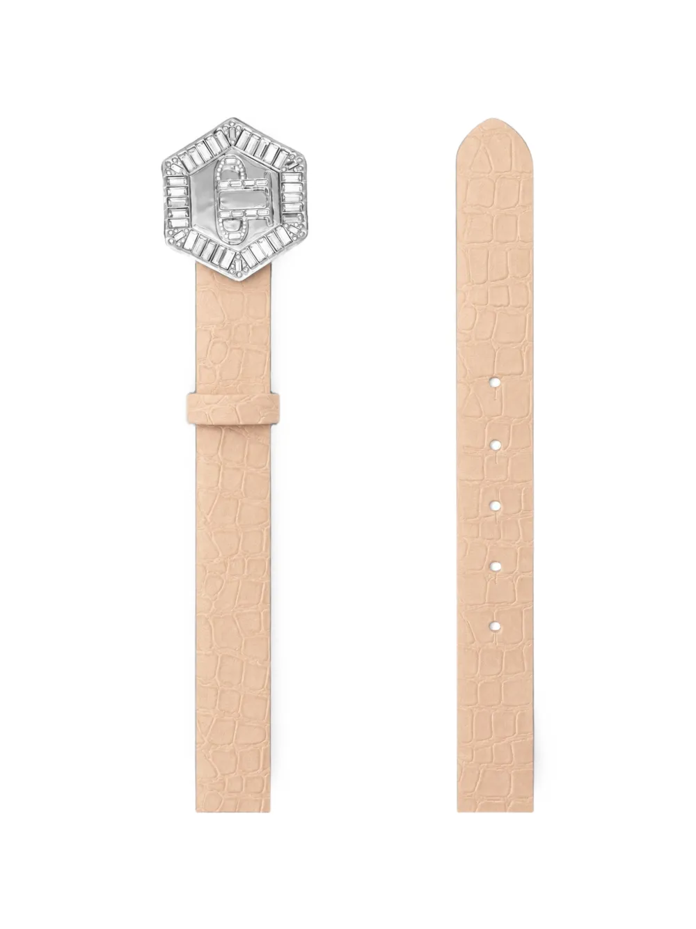 Philipp Plein nubuck belt cocco