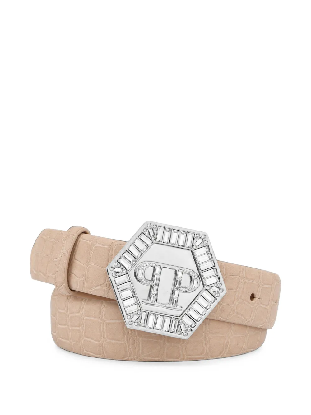 Philipp Plein nubuck belt cocco - Toni neutri