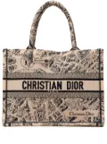 Christian Dior Pre-Owned 2023 Medium Embroidered Canvas Plan de Paris Book tote bag - Brown