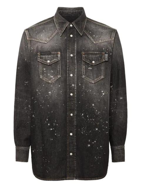 Philipp Plein oversized denim shirt
