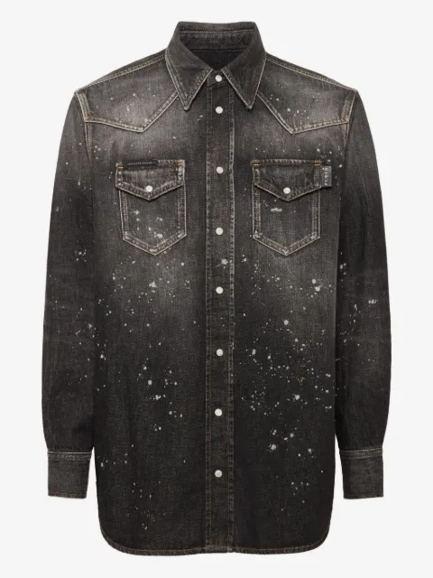 Philipp Plein oversized denim shirt