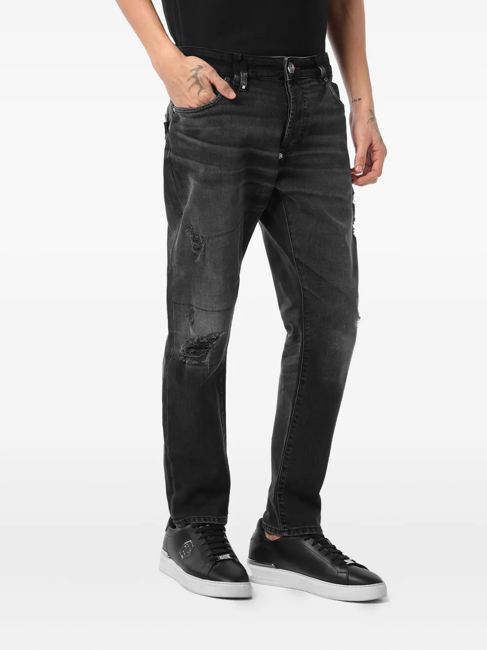 Philipp Plein distressed jeans | Slim-Fit Jeans | Image 2