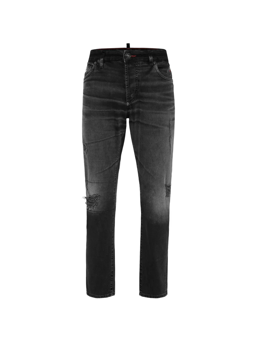 Philipp Plein Jeans con effetto vissuto - Nero