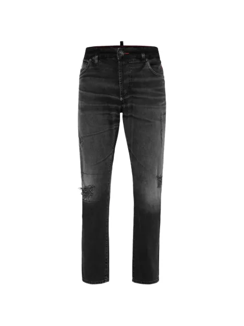 Philipp Plein jeans con efecto envejecido