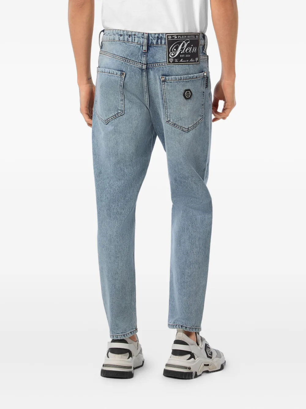 Philipp Plein straight-leg jeans Blauw