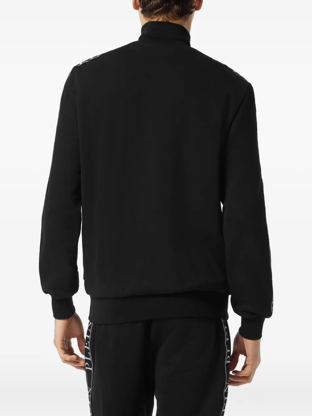 Philipp Plein Trainingsjack met logoband Zwart