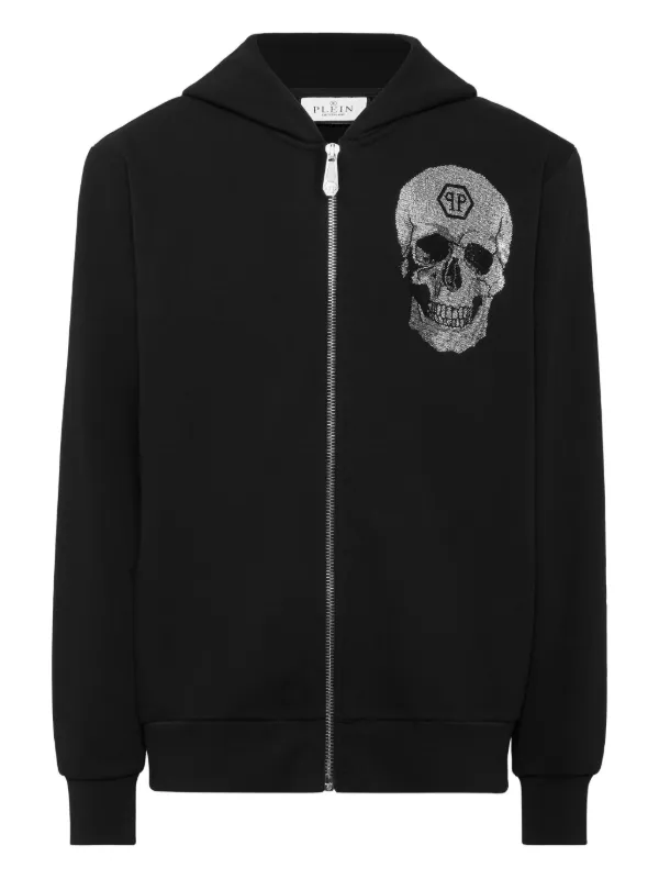 スカル ラインストーン パーカー 26 Philipp Plein ラインストーンスカル パーカー | ブラック