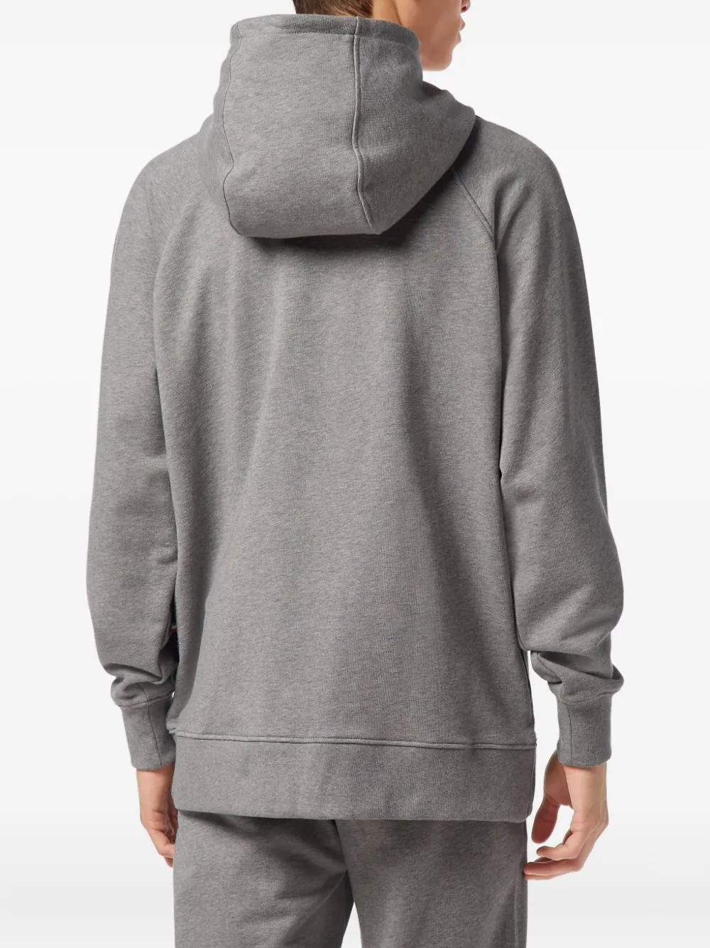 Philipp Plein logo-patch hoodie Grijs