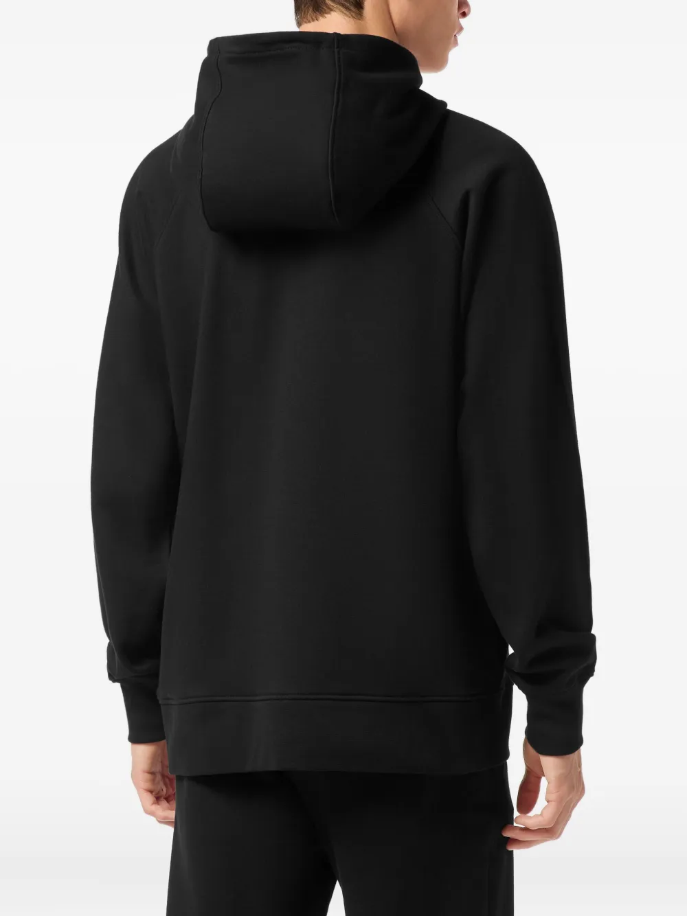 Philipp Plein Hoodie met logopatch en raglan mouwen Zwart