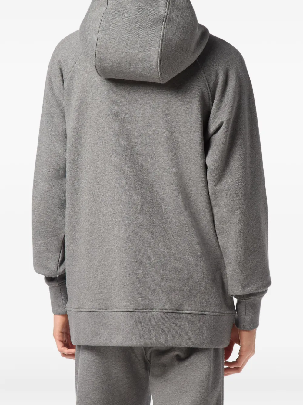 Philipp Plein Hoodie met logopatch Grijs
