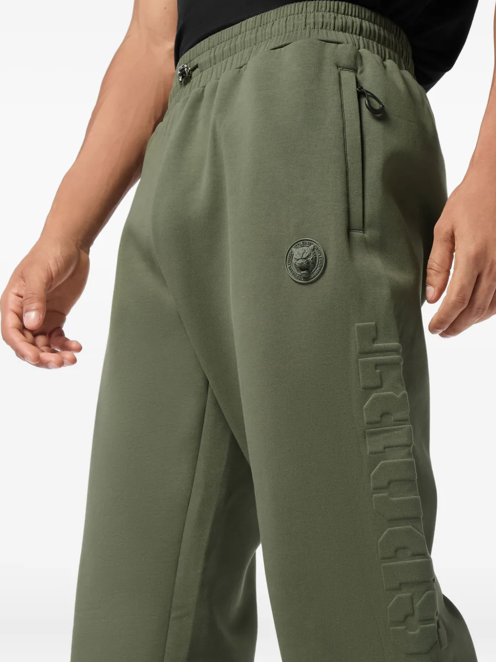Plein Sport Joggingbroek met logo-reliëf Groen
