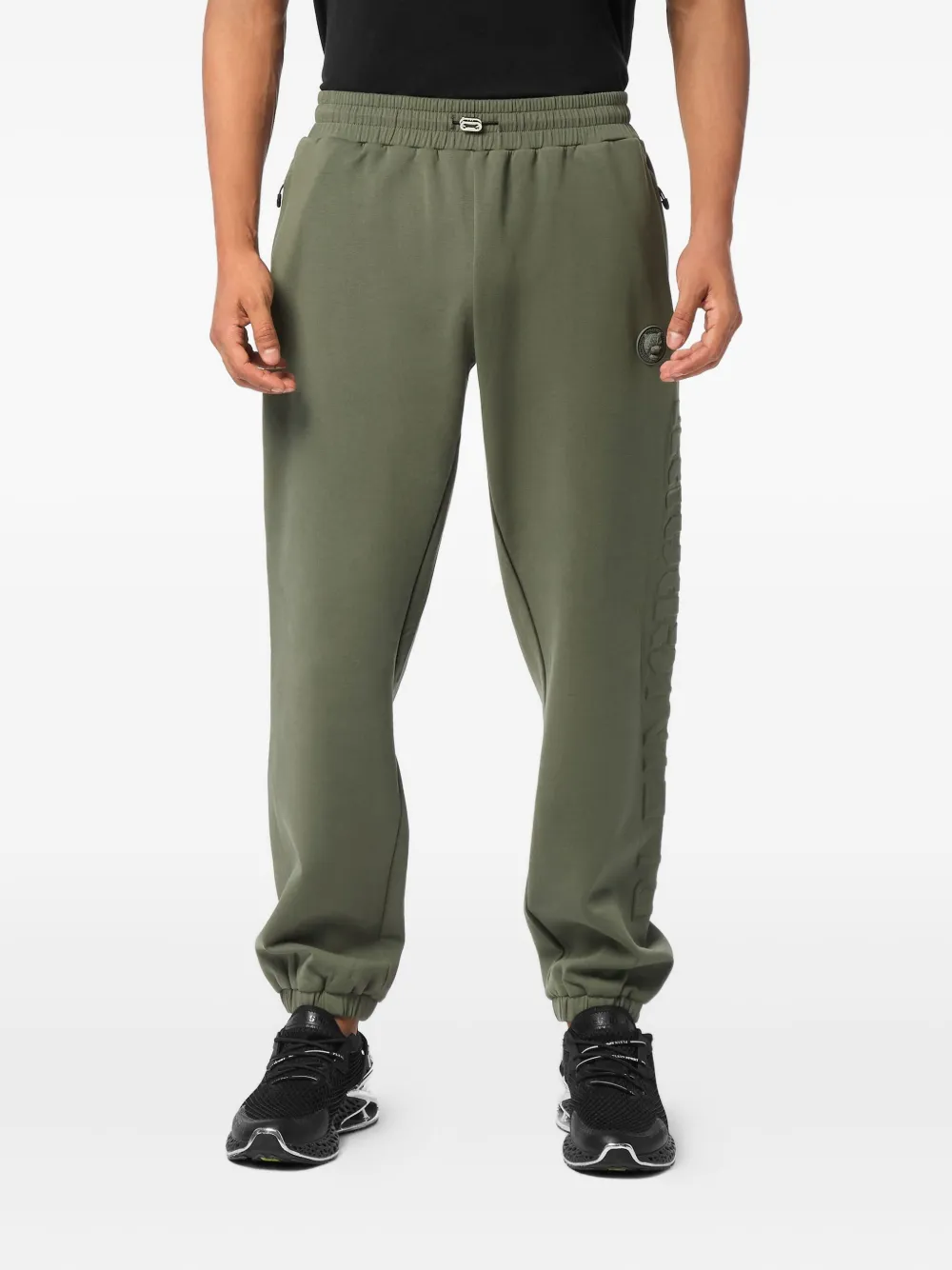 Plein Sport Joggingbroek met logo-reliëf - Groen