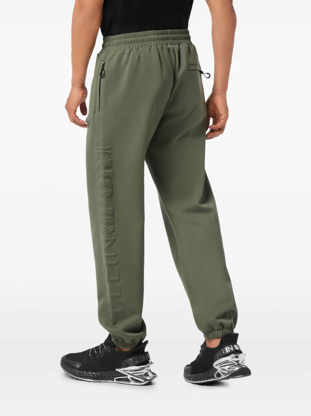 Plein Sport Joggingbroek met logo-reliëf Groen