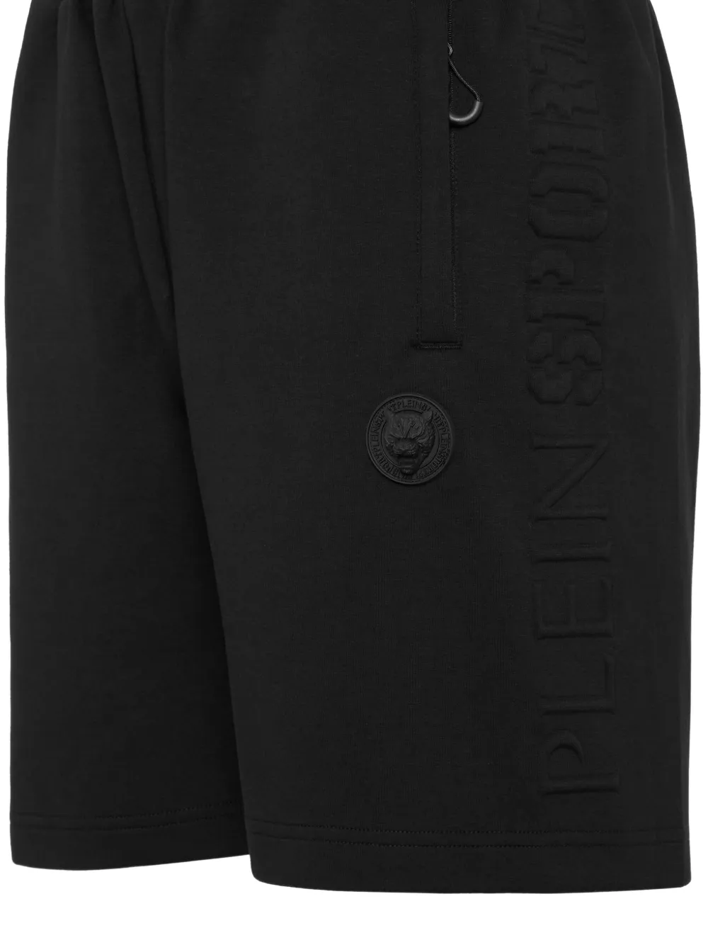 Plein Sport Shorts met logo-reliëf Zwart