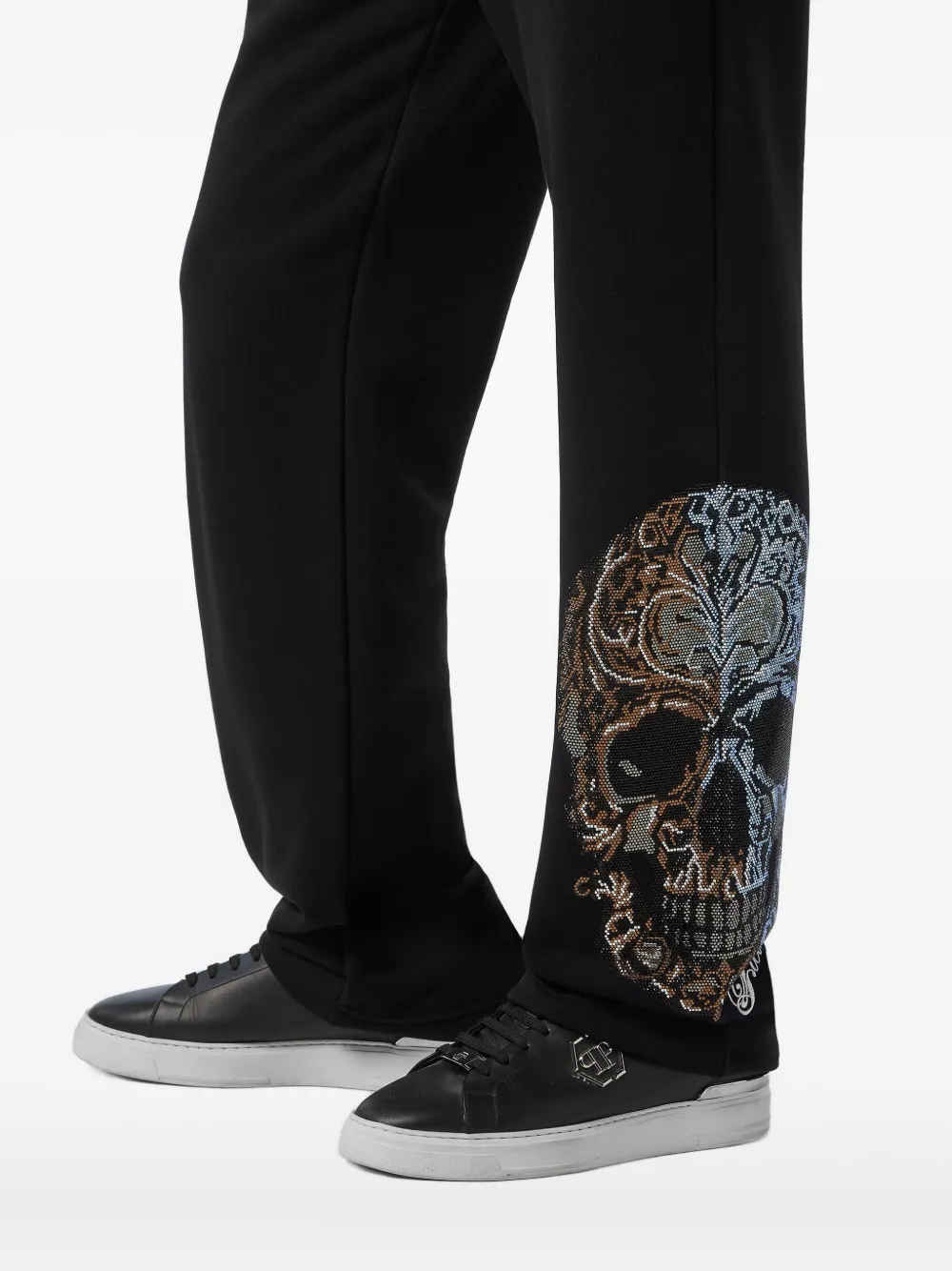 Philipp Plein Trainingsbroek verfraaid met doodskop Zwart
