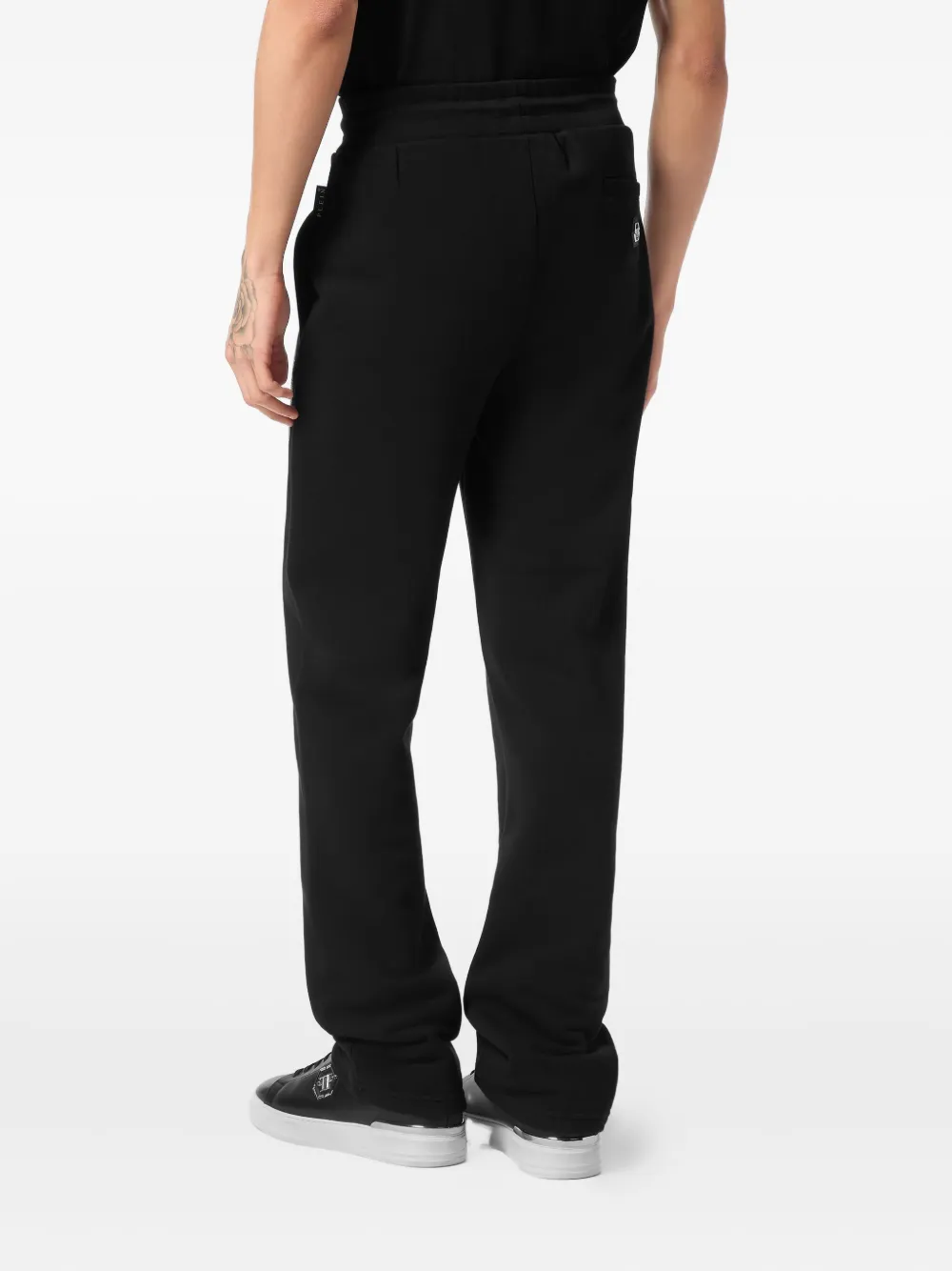 Philipp Plein Trainingsbroek met kristallen doodskop Zwart