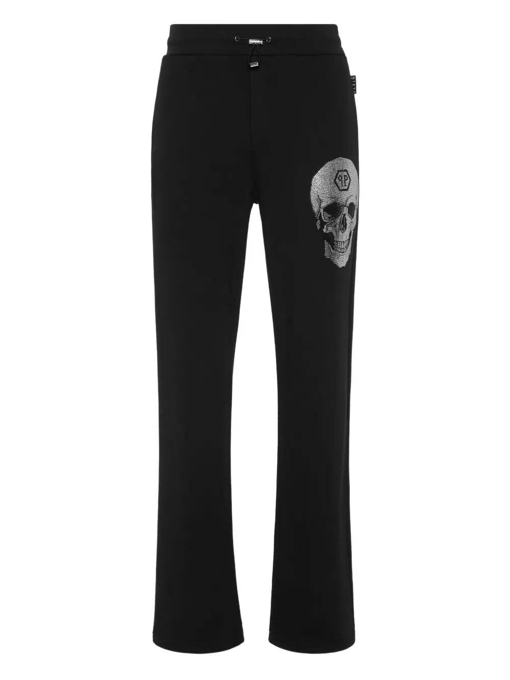 Philipp Plein Trainingsbroek met kristallen doodskop Zwart