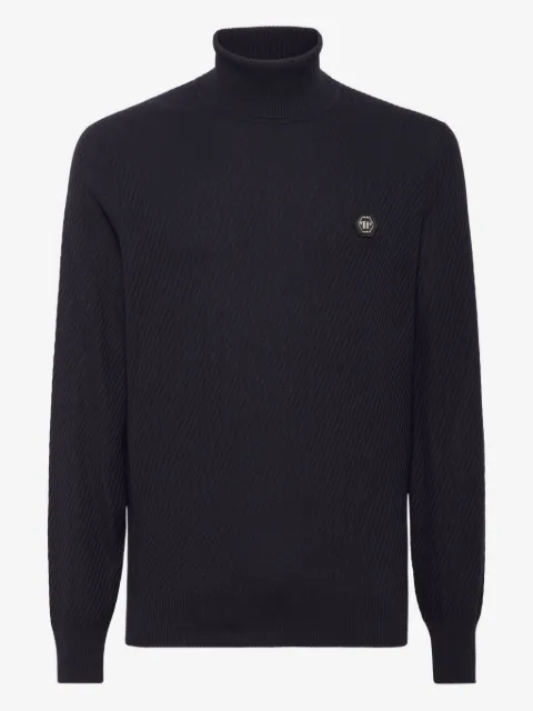 Philipp Plein logo-patch sweater