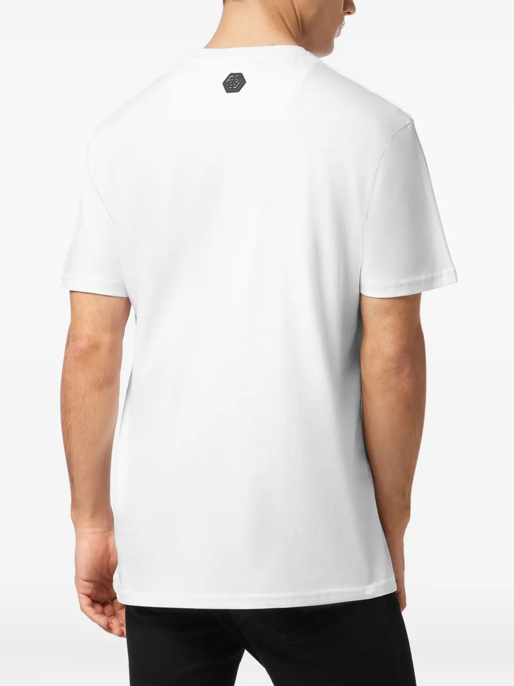 Philipp Plein crystal-embellished teddy-bear T-shirt Wit
