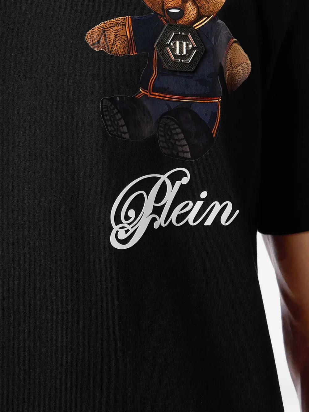 Philipp Plein T-shirt met teddybeerprint Zwart